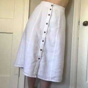 White button down skirt